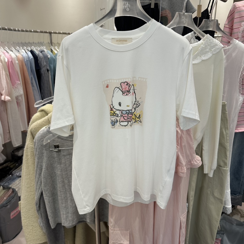 MIMME/LOOKK東大門實拍女裝新款時尚推薦真品熱賣休閑T恤MIMME/LOOKKT恤圖色1