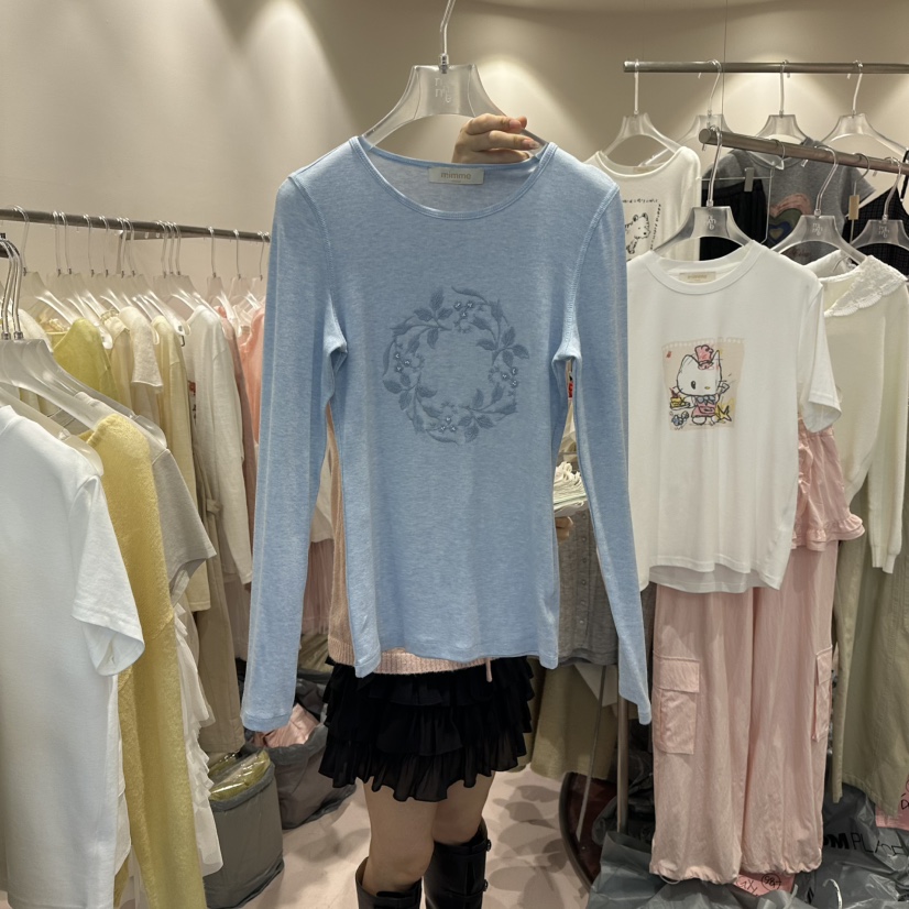 MIMME/LOOKK東大門直郵女士新款熱賣時尚休閑推薦長袖T恤MIMME/LOOKK長袖T恤圖色2