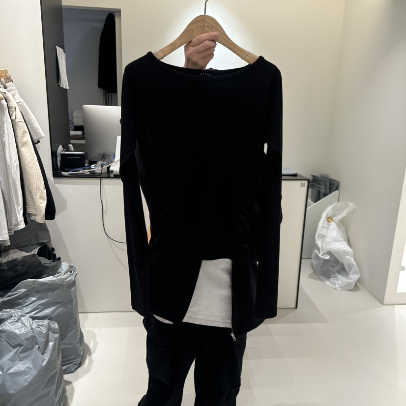 BEENS東大門實拍女裝新品時尚26春夏熱賣人氣推薦長袖T恤BEENS長袖T恤圖色3