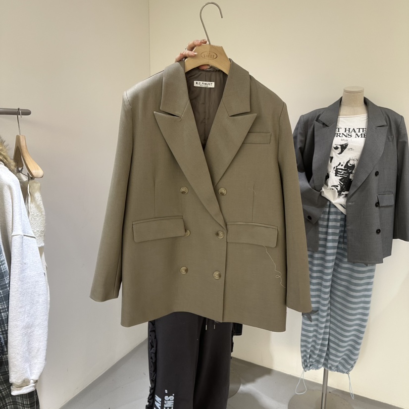 VAULT韓國代購女士新款真品職業休閑推薦時尚26春夏夾克圍巾VAULT夾克圖色2