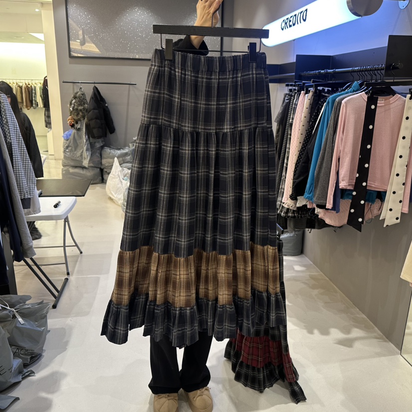 CREDITO韓國代購女士新品時尚休閑推薦真品職業熱賣人氣長裙CREDITO長裙