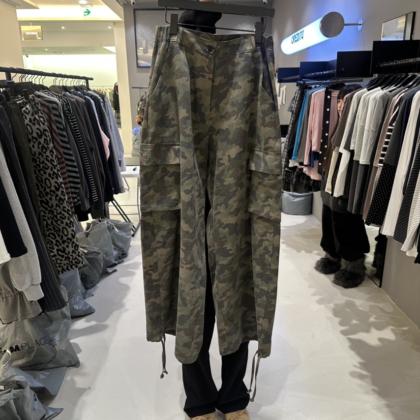 CREDITO韓國直郵女裝新品時尚休閑真品推薦熱賣休閑褲迷彩CREDITO休閑褲圖色2