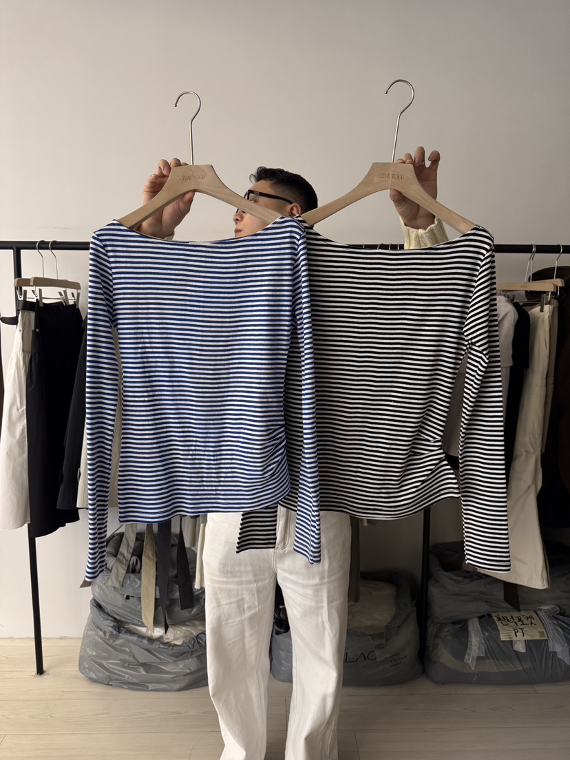 CEDARWOOD東大門實拍女裝新款時尚職業人氣26春夏長袖T恤CEDAR WOOD長袖T恤