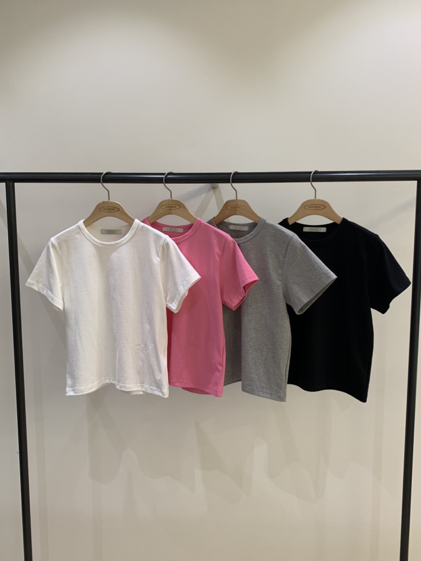 NOUVEAU東大門直郵女士新款休閑真品人氣職業推薦T恤刺繡NOUVEAUT恤