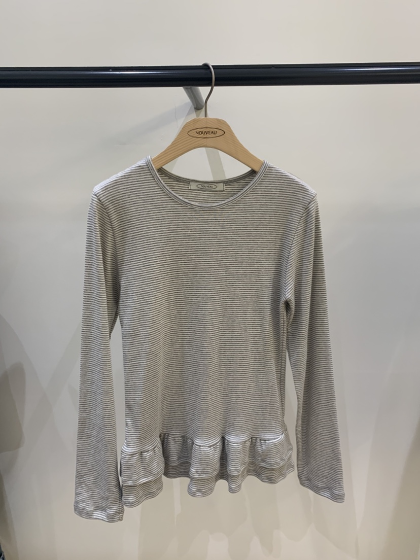 NOUVEAU東大門直郵女士新品休閑職業真品熱賣推薦長袖T恤NOUVEAU長袖T恤圖色1