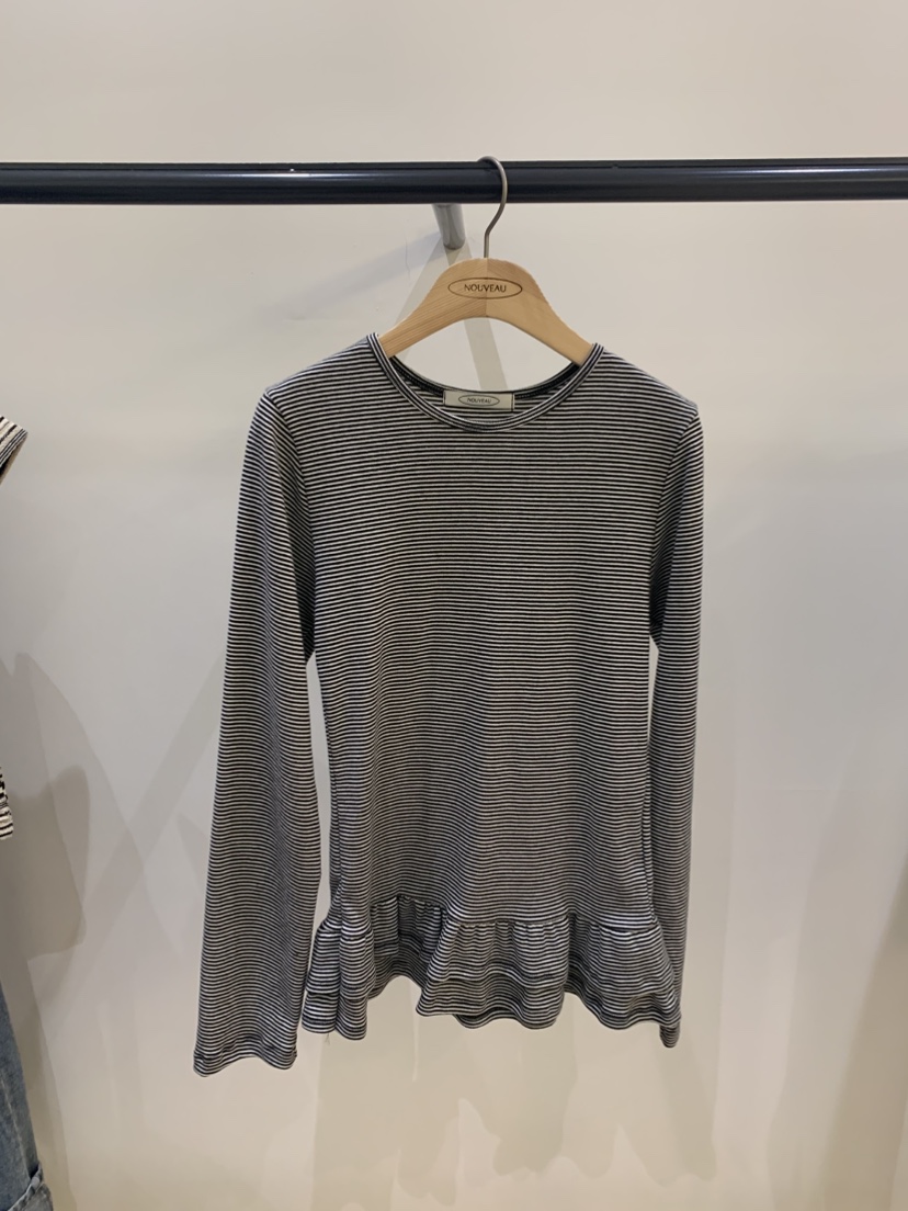 NOUVEAU東大門直郵女士新品休閑職業真品熱賣推薦長袖T恤NOUVEAU長袖T恤圖色2