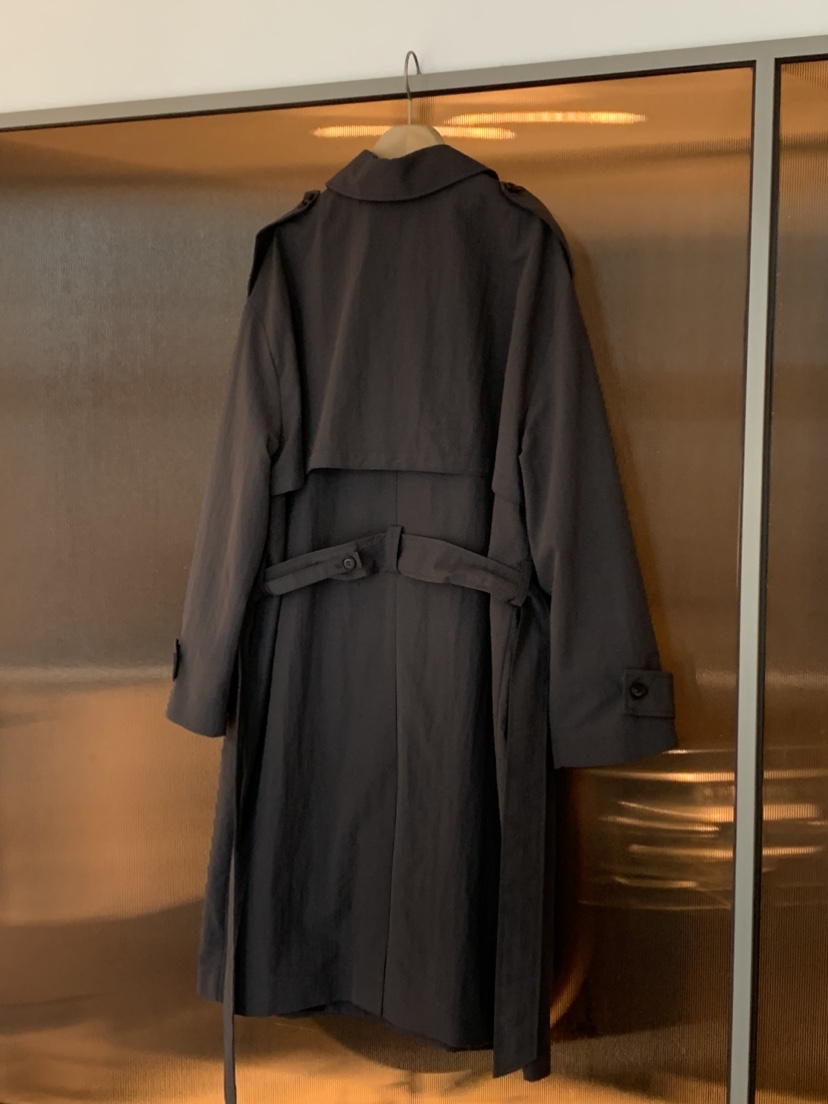 NOUVEAU韓國直郵女士新品時尚熱賣職業真品長款風衣含腰帶NOUVEAU長款風衣