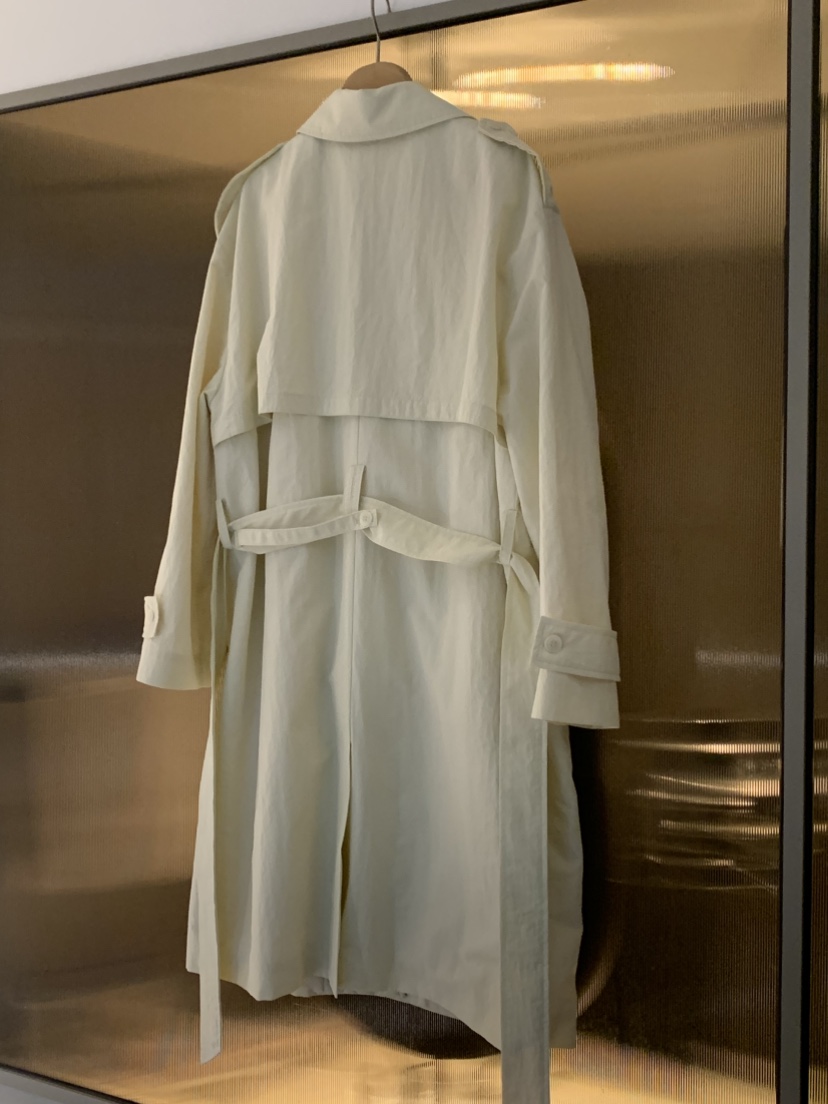 NOUVEAU韓國直郵女士新品時尚熱賣職業真品長款風衣含腰帶NOUVEAU長款風衣