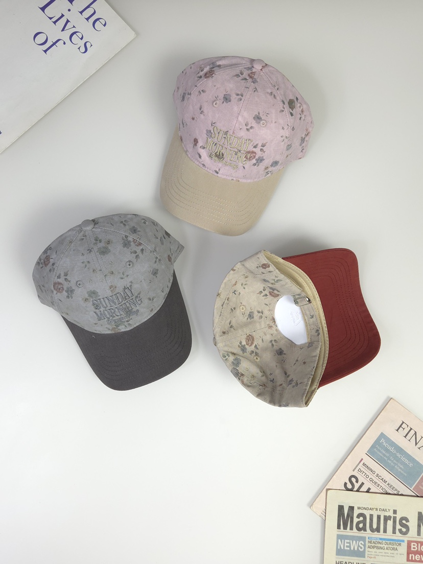 THE HAT-P韓國代購女士新品休閑熱賣人氣時尚帽子刺繡花朵THE HAT帽子