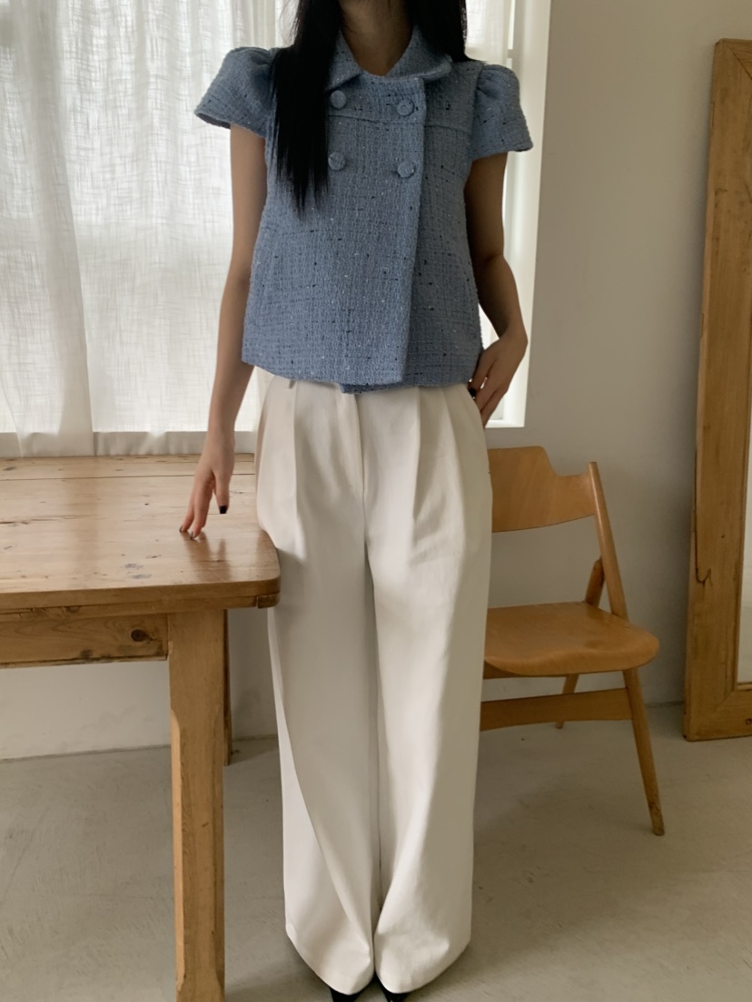 EYEL韓國代購女士新品真品推薦熱賣時尚26春夏休閑褲褶裥EYEL休閑褲