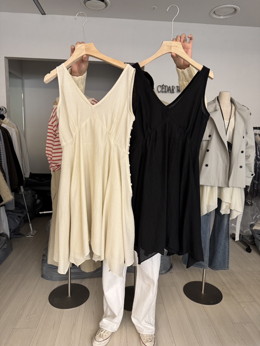 CEDARWOOD東大門實拍女裝新款人氣推薦26春夏真品休閑連衣裙CEDAR WOOD連衣裙
