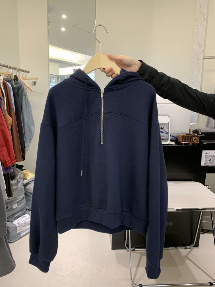ZITTEN東大門代購女裝新款休閑職業真品推薦衛衣連帽衫拉鏈ZITTEN衛衣圖色2