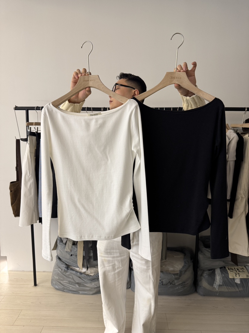 CEDARWOOD東大門實拍女裝新品人氣推薦休閑真品時尚長袖T恤CEDAR WOOD長袖T恤