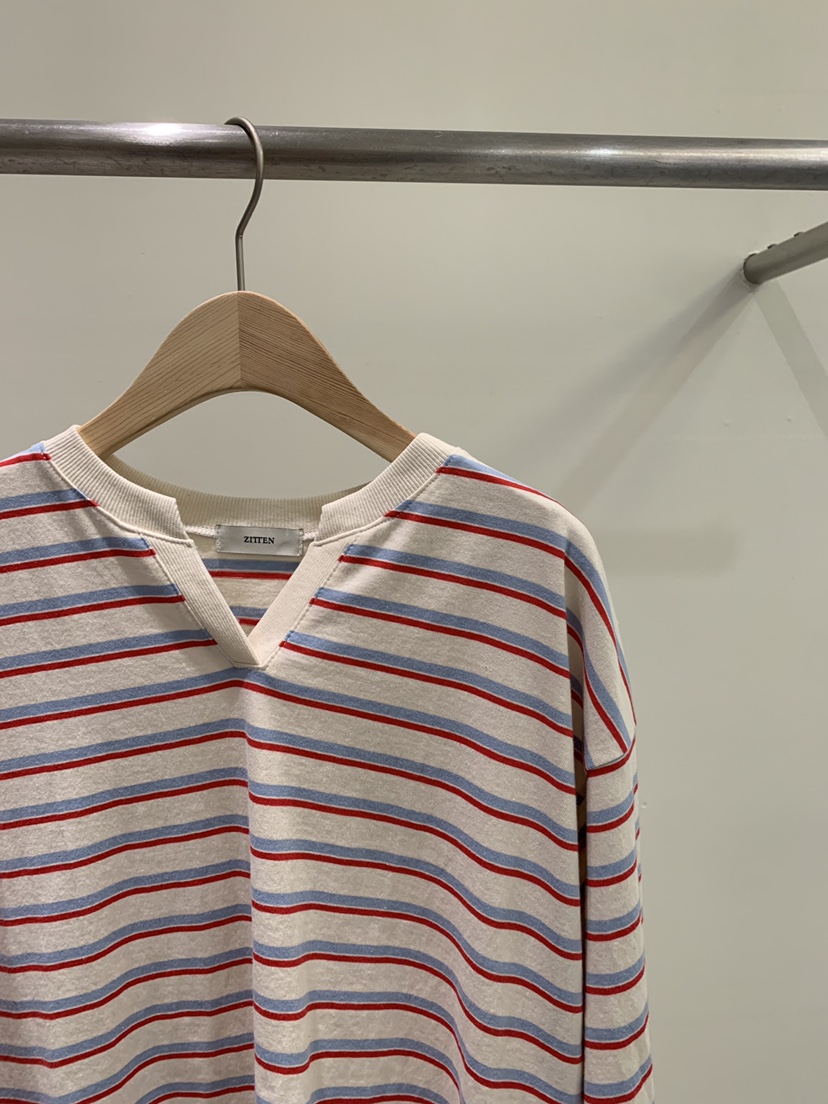 ZITTEN東大門代購女裝新品休閑時尚熱賣人氣26春夏長袖T恤V領ZITTEN長袖T恤