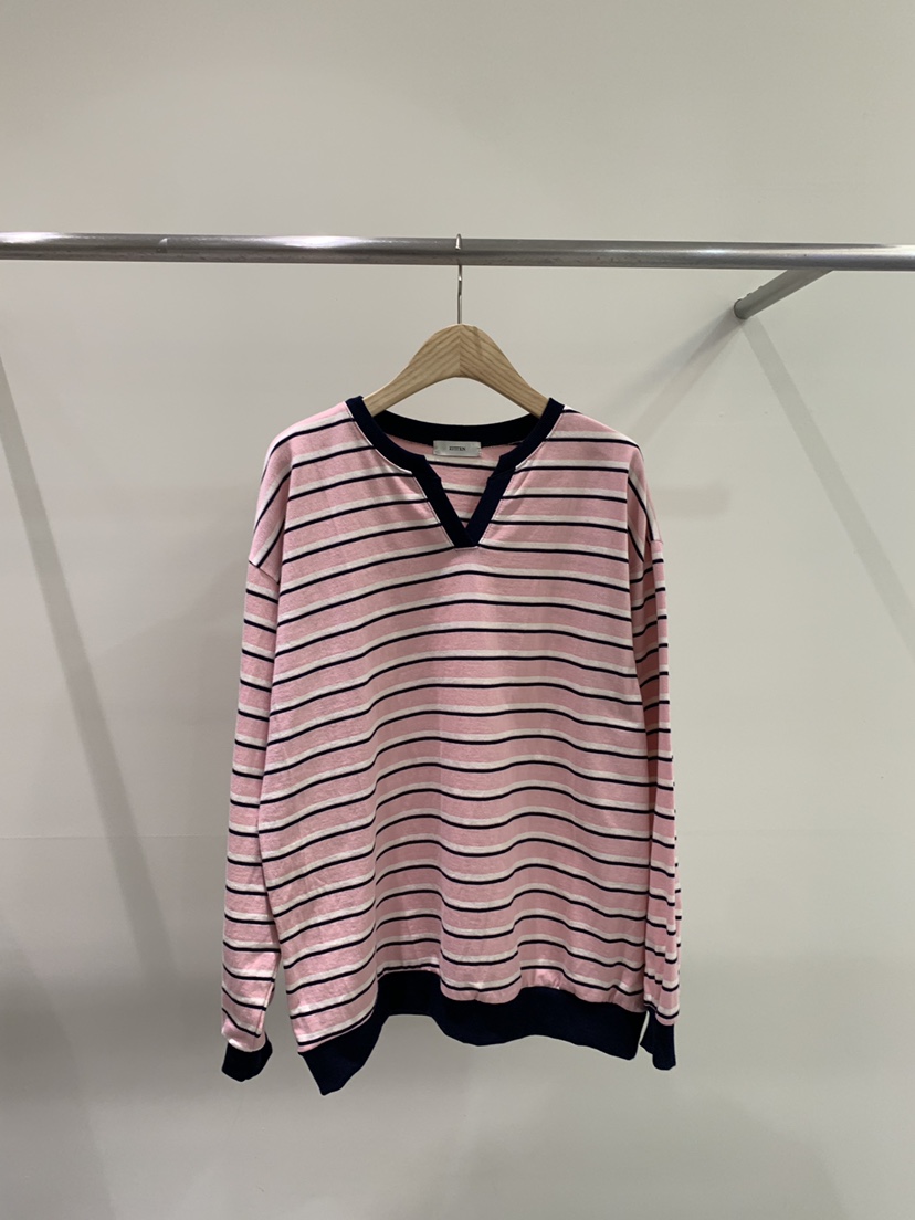 ZITTEN東大門代購女裝新品休閑時尚熱賣人氣26春夏長袖T恤V領ZITTEN長袖T恤圖色2