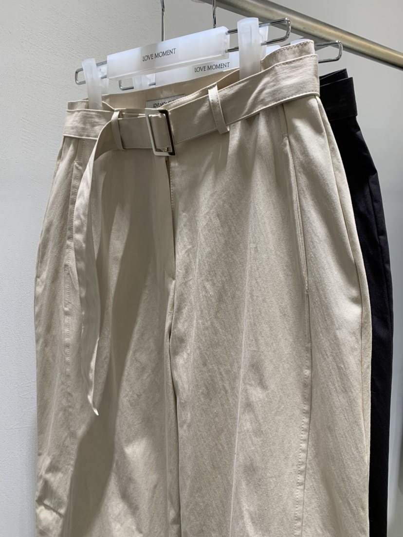 LOVE MOMENT韓國直郵女裝新款時尚真品26春夏休閑褲腰帶LOVE MOMENT休閑褲