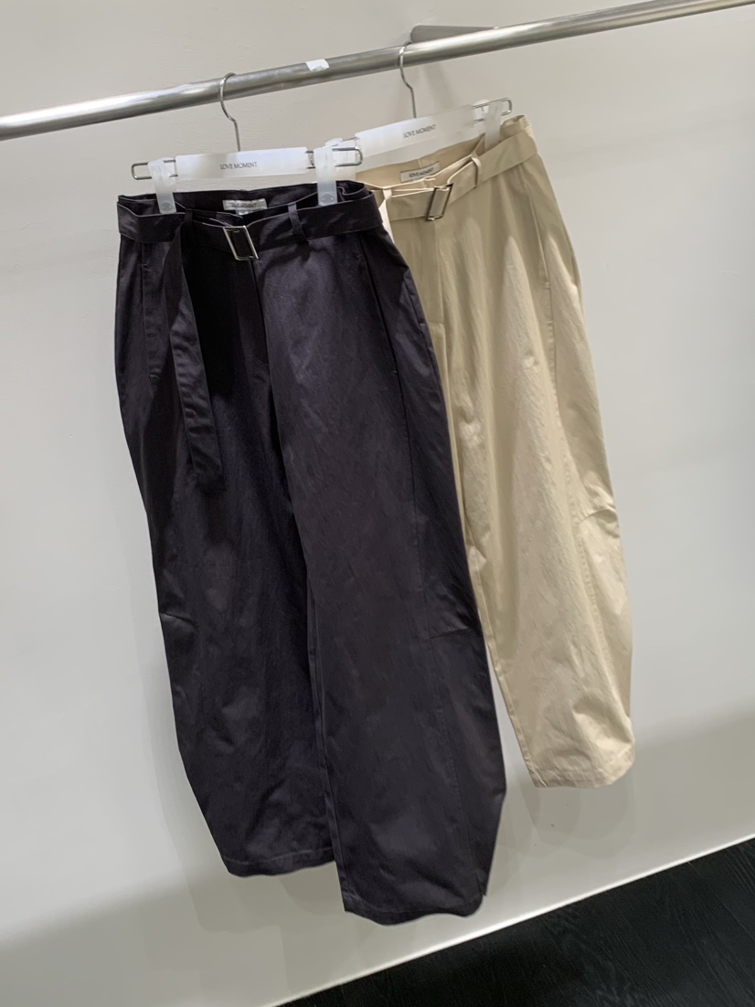 LOVE MOMENT韓國直郵女裝新款時尚真品26春夏休閑褲腰帶LOVE MOMENT休閑褲
