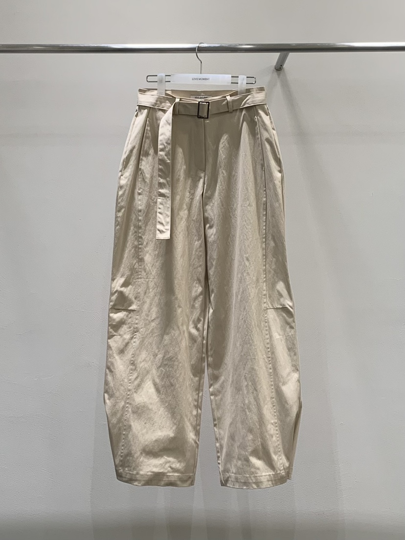 LOVE MOMENT韓國直郵女裝新款時尚真品26春夏休閑褲腰帶LOVE MOMENT休閑褲圖色1