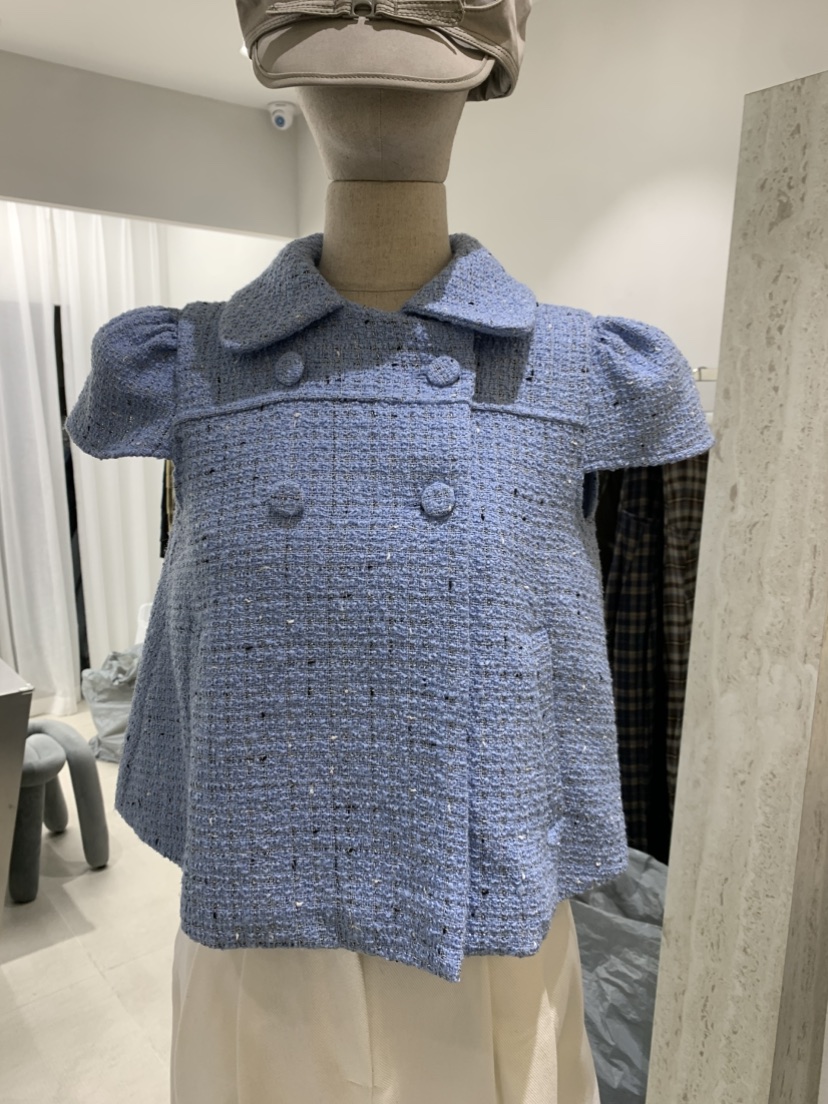 EYEL東大門直郵女士新品真品職業時尚熱賣人氣夾克粗花呢EYEL夾克圖色1