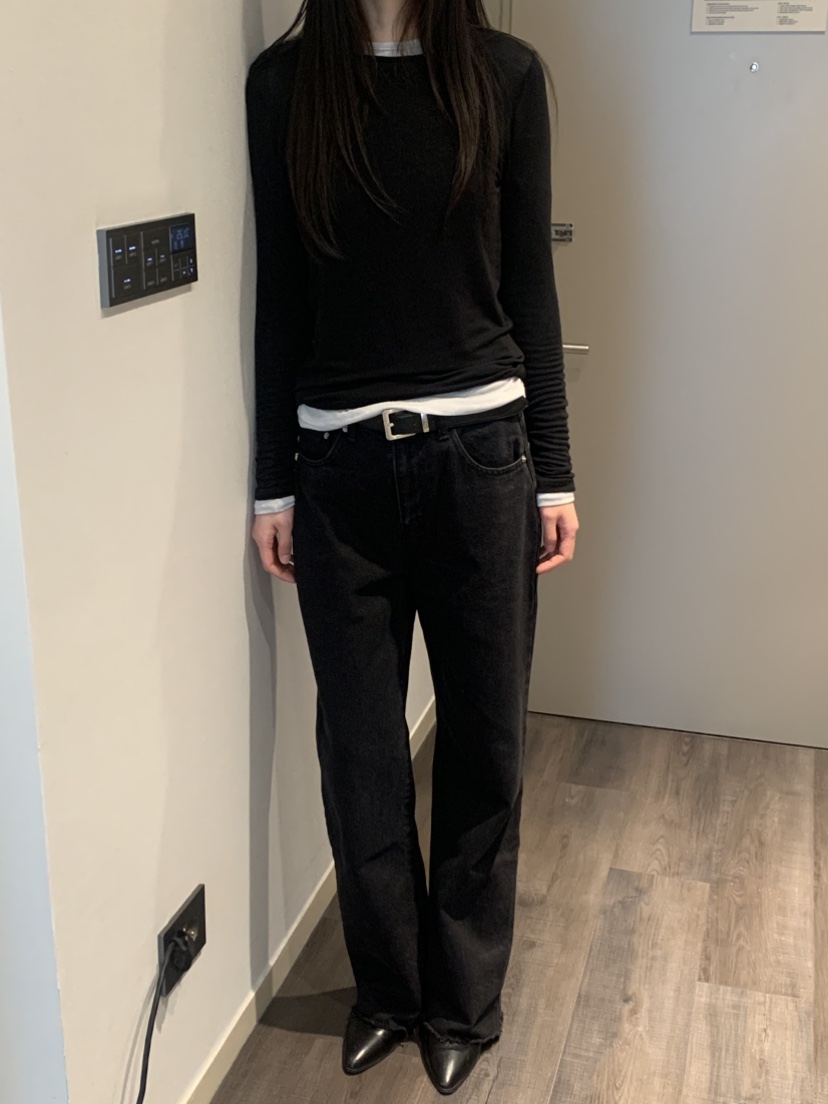 NOUVEAU東大門實拍女裝新款熱賣真品人氣推薦時尚職業牛仔褲NOUVEAU牛仔褲