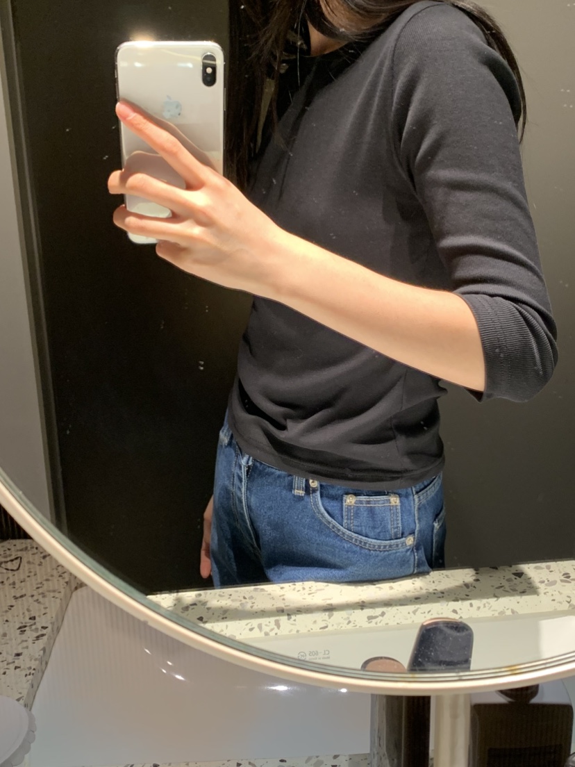 NOUVEAU東大門直郵女士新款時尚人氣真品休閑T恤船領羅紋NOUVEAUT恤