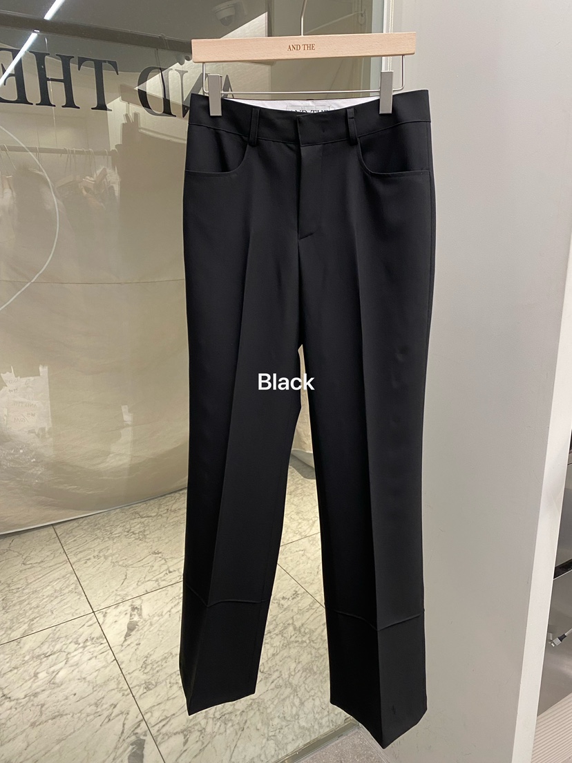 AND THE韓國直郵女裝新款推薦熱賣26春夏休閑休閑褲褶裥AND THE休閑褲圖色2