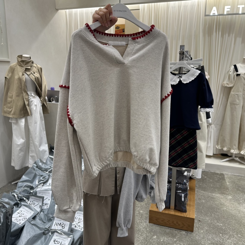 AFTERNOON東大門實拍女士新品人氣推薦職業休閑熱賣時尚衛衣AFTERNOON衛衣圖色2