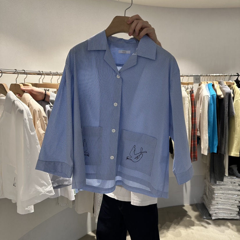 ROOM K-P東大門實拍女裝新品人氣時尚推薦襯衫蕾絲衫刺繡ROOM K襯衫/蕾絲衫圖色2