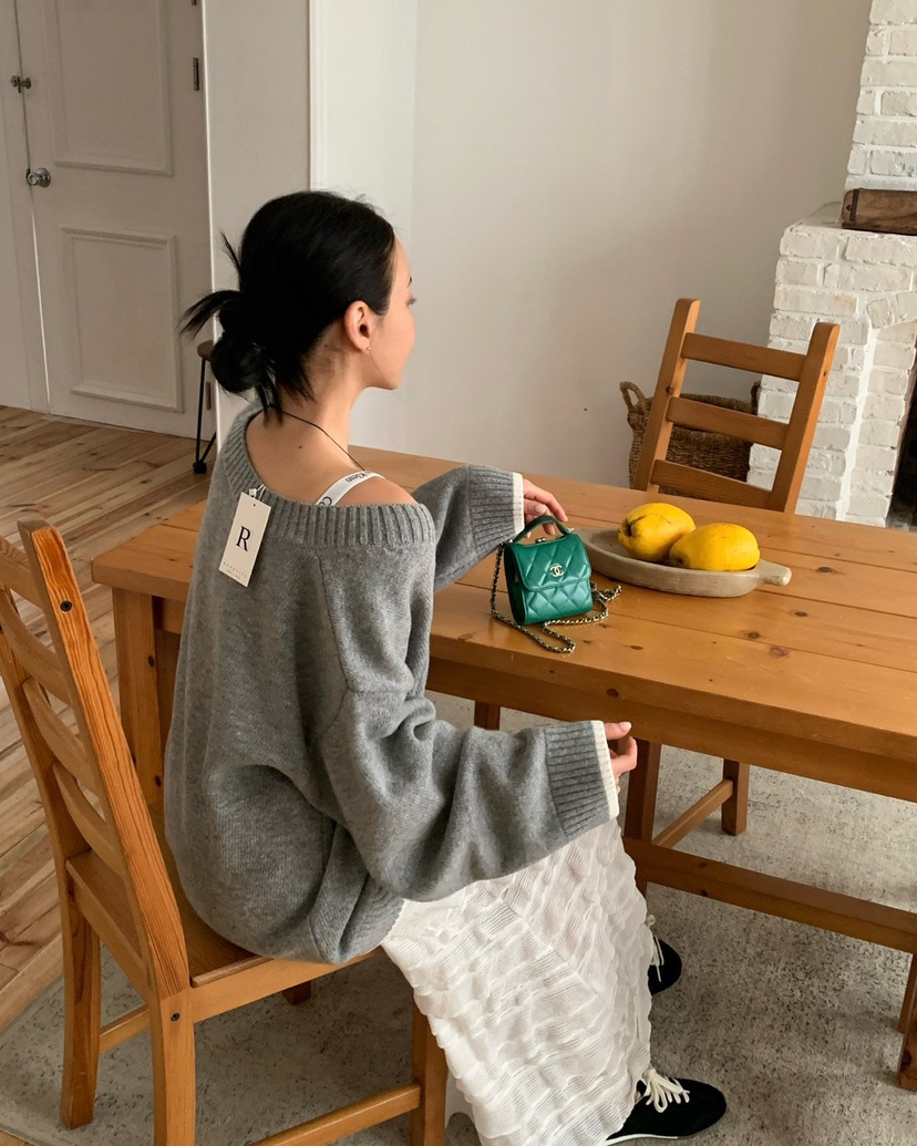 REVE CITE-L東大門實拍女士新款時尚真品26春夏長裙荷葉邊REVE CITE-L長裙