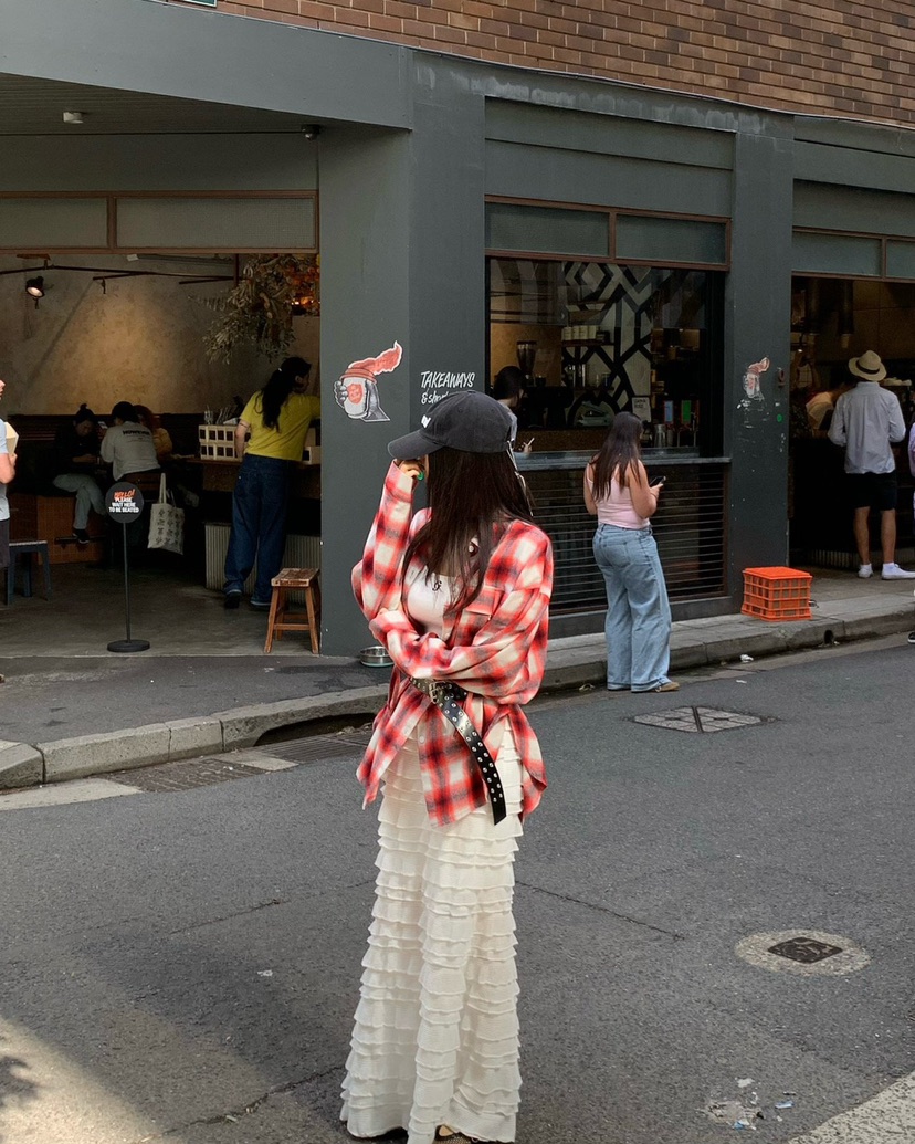 REVE CITE-L東大門實拍女士新款時尚真品26春夏長裙荷葉邊REVE CITE-L長裙