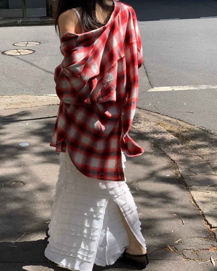 REVE CITE-L東大門實拍女士新款時尚真品26春夏長裙荷葉邊REVE CITE-L長裙