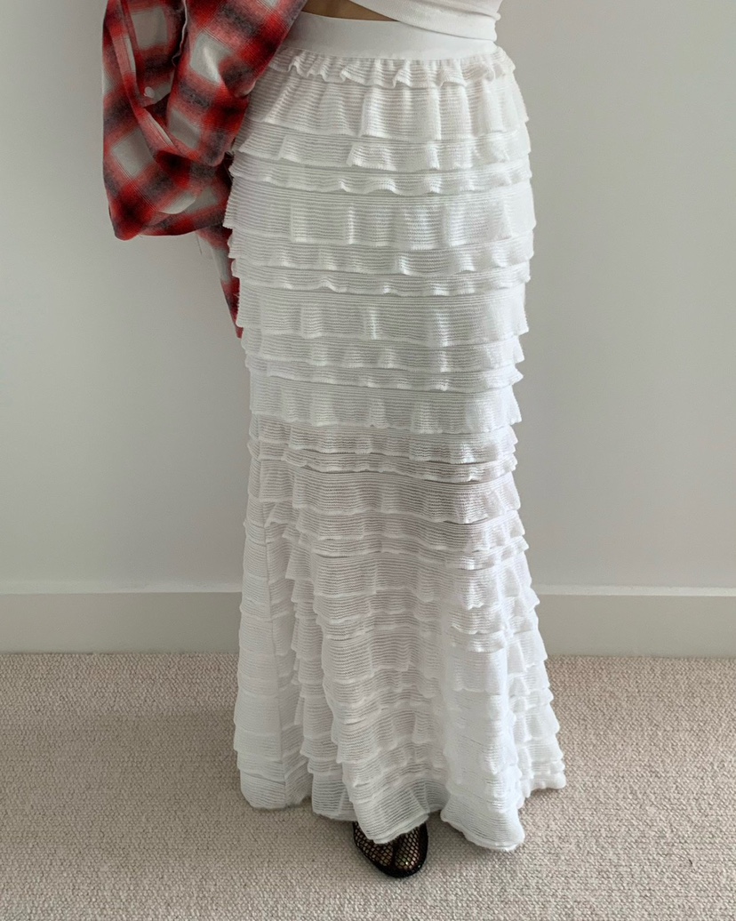 REVE CITE-L東大門實拍女士新款時尚真品26春夏長裙荷葉邊REVE CITE-L長裙