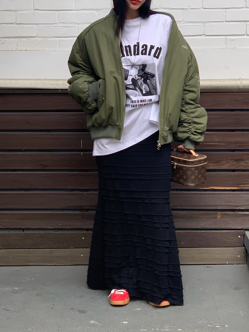 REVE CITE-L東大門實拍女士新款時尚真品26春夏長裙荷葉邊REVE CITE-L長裙