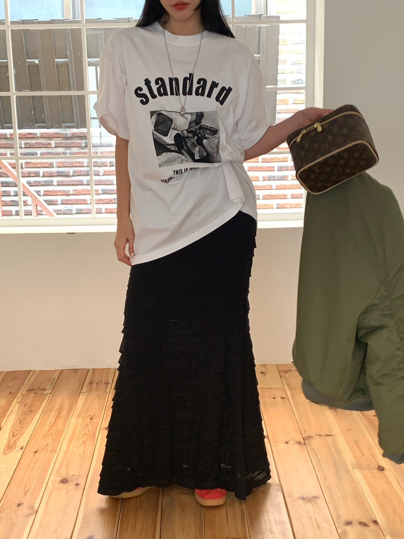 REVE CITE-L東大門實拍女士新款時尚真品26春夏長裙荷葉邊REVE CITE-L長裙