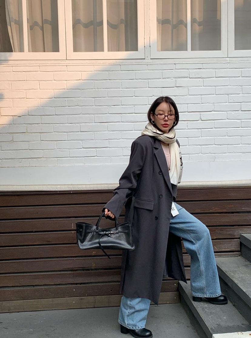 REVE CITE-L東大門直郵女裝新款真品休閑26春夏職業牛仔褲REVE CITE-L牛仔褲