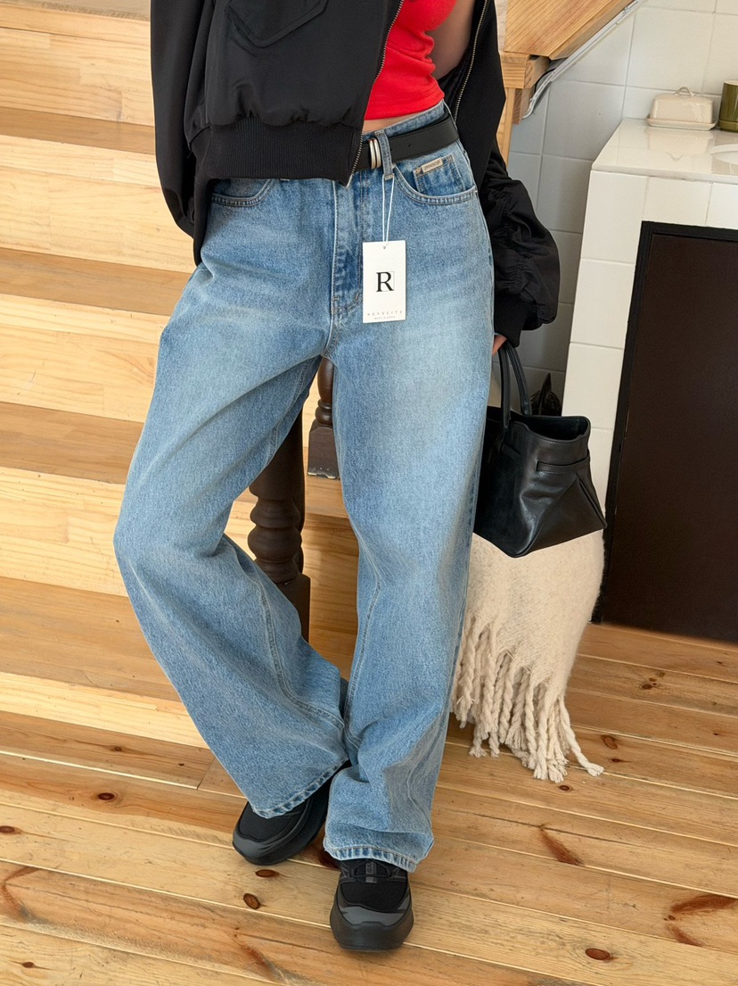 REVE CITE-L東大門直郵女裝新款真品休閑26春夏職業牛仔褲REVE CITE-L牛仔褲