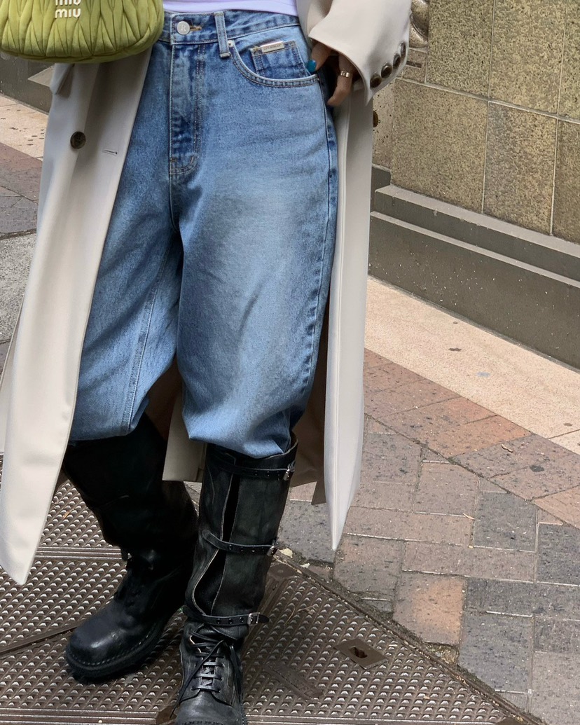 REVE CITE-L東大門直郵女裝新款真品休閑26春夏職業牛仔褲REVE CITE-L牛仔褲