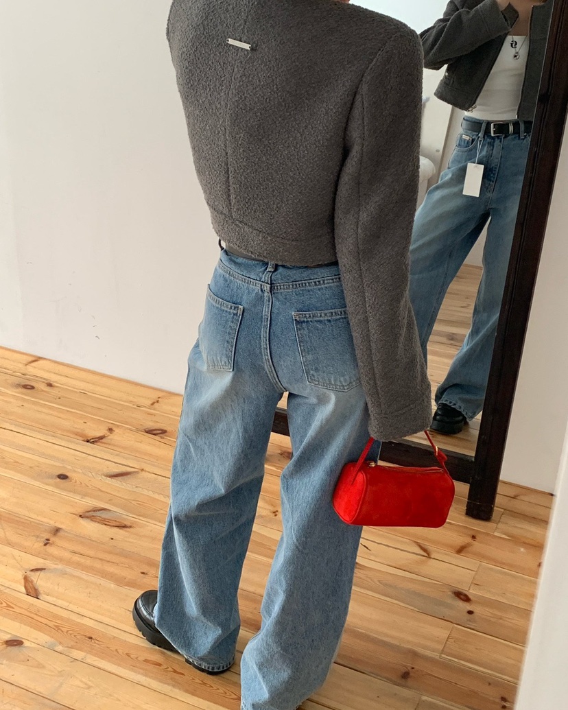 REVE CITE-L東大門直郵女裝新款真品休閑26春夏職業牛仔褲REVE CITE-L牛仔褲