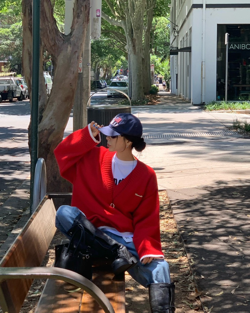 REVE CITE-L韓國直郵女裝新品26春夏真品職業針織衫V領REVE CITE-L針織衫