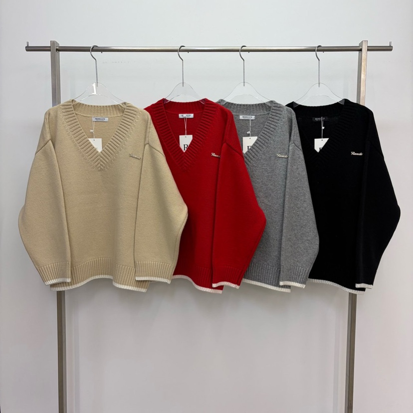 REVE CITE-L韓國直郵女裝新品26春夏真品職業針織衫V領REVE CITE-L針織衫