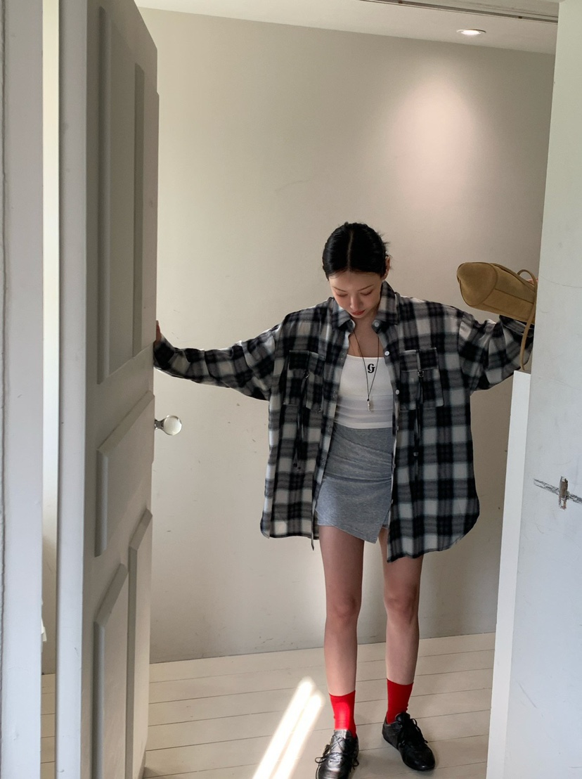 REVE CITE-L東大門直郵女裝新款真品職業襯衫蕾絲衫口袋REVE CITE-L襯衫/蕾絲衫