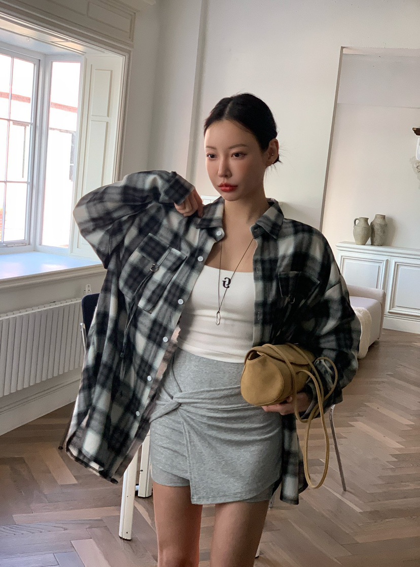 REVE CITE-L東大門直郵女裝新款真品職業襯衫蕾絲衫口袋REVE CITE-L襯衫/蕾絲衫