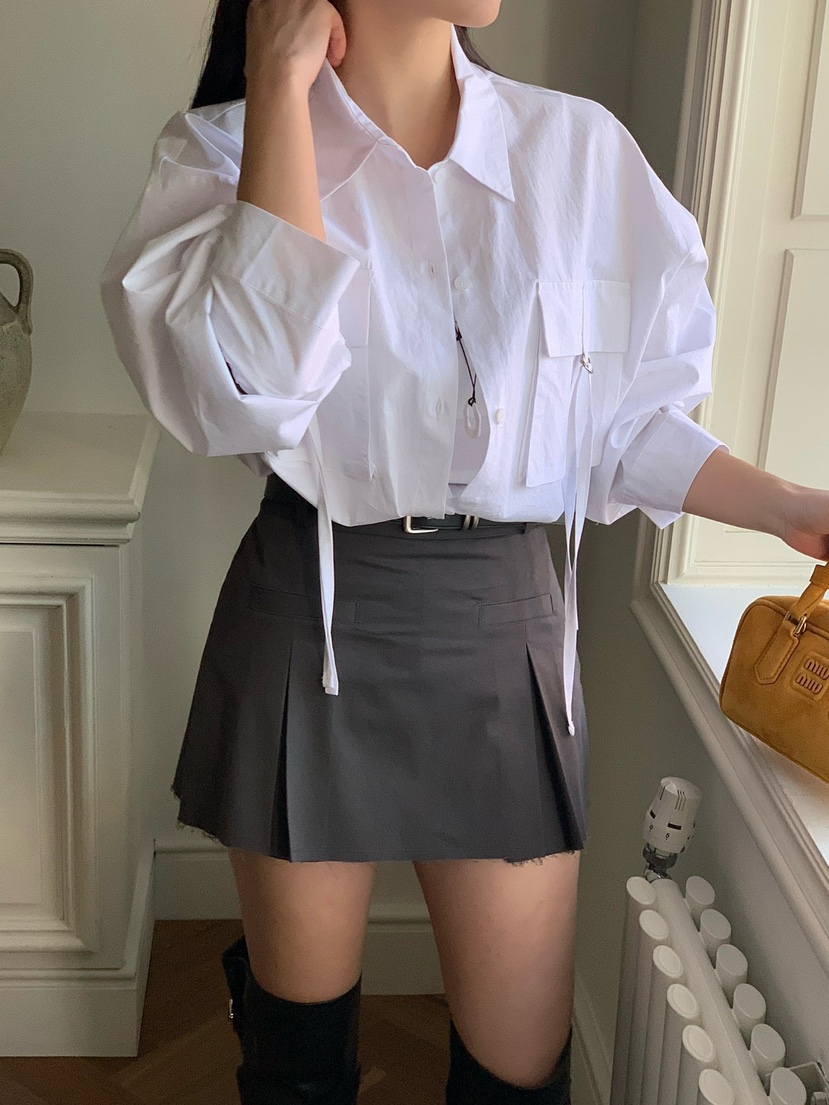 REVE CITE-L東大門直郵女裝新款真品職業襯衫蕾絲衫口袋REVE CITE-L襯衫/蕾絲衫圖色3