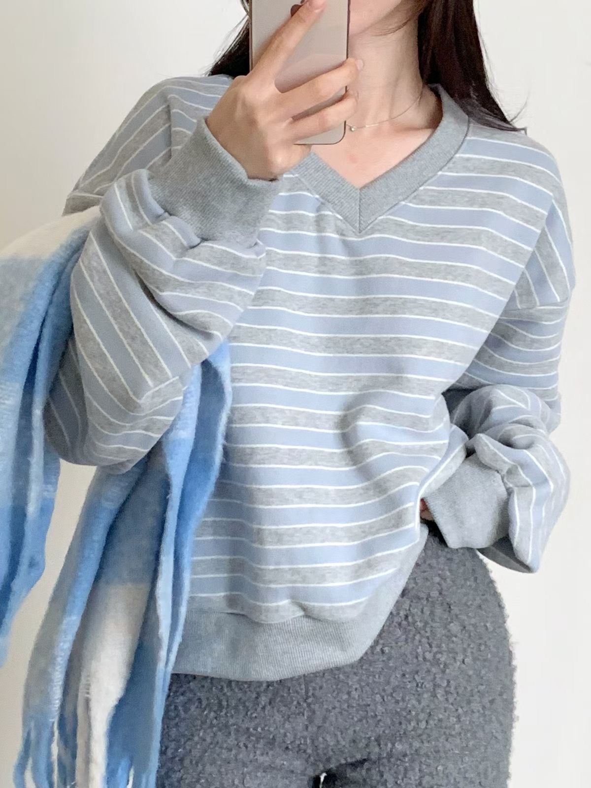 BLUSHER韓國直郵女士新款推薦休閑真品26春夏人氣職業衛衣BLUSHER衛衣