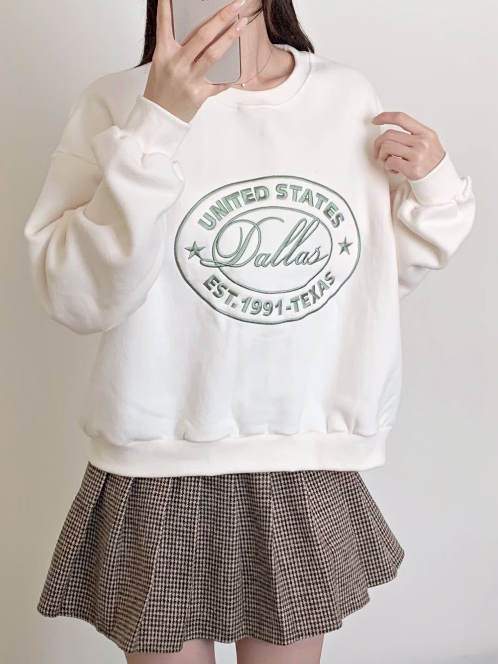 BLUSHER東大門實拍女士新品休閑時尚推薦26春夏熱賣人氣衛衣BLUSHER衛衣圖色1