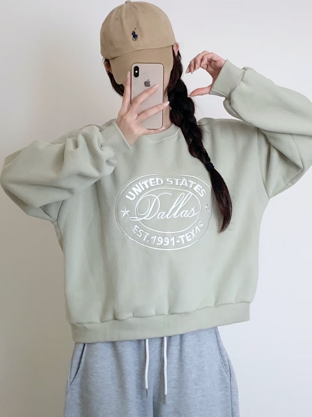 BLUSHER東大門實拍女士新品休閑時尚推薦26春夏熱賣人氣衛衣BLUSHER衛衣圖色2