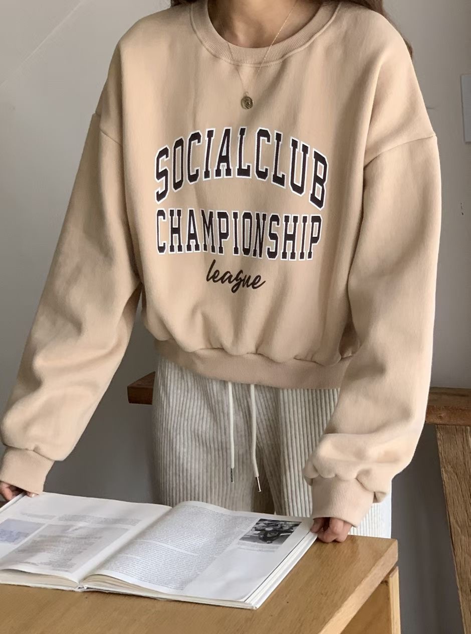 BLUSHER東大門實拍女裝新款人氣職業時尚熱賣推薦休閑衛衣BLUSHER衛衣