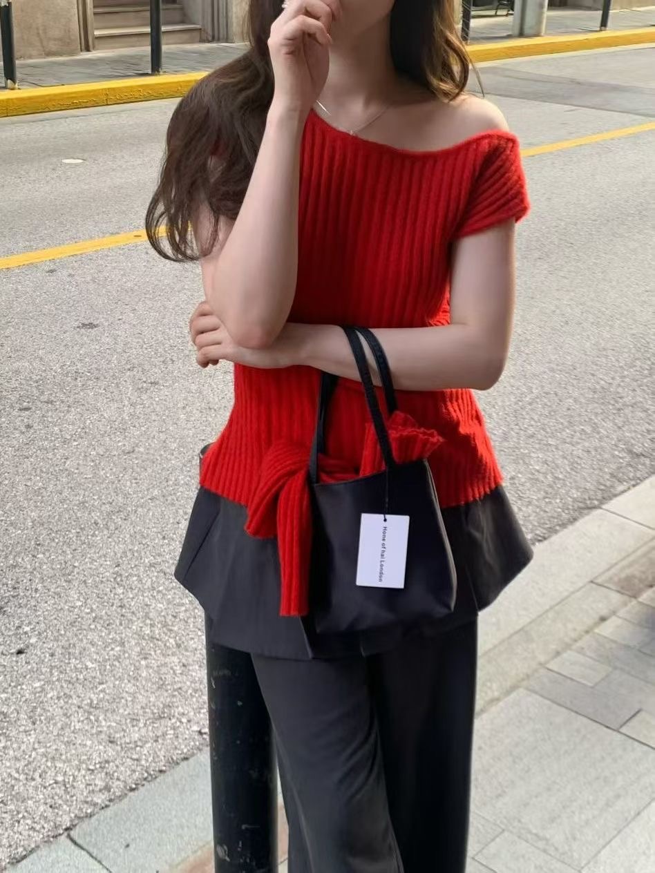 BLUSHER東大門代購女裝新款真品熱賣推薦時尚針織衫兩件套BLUSHER針織衫