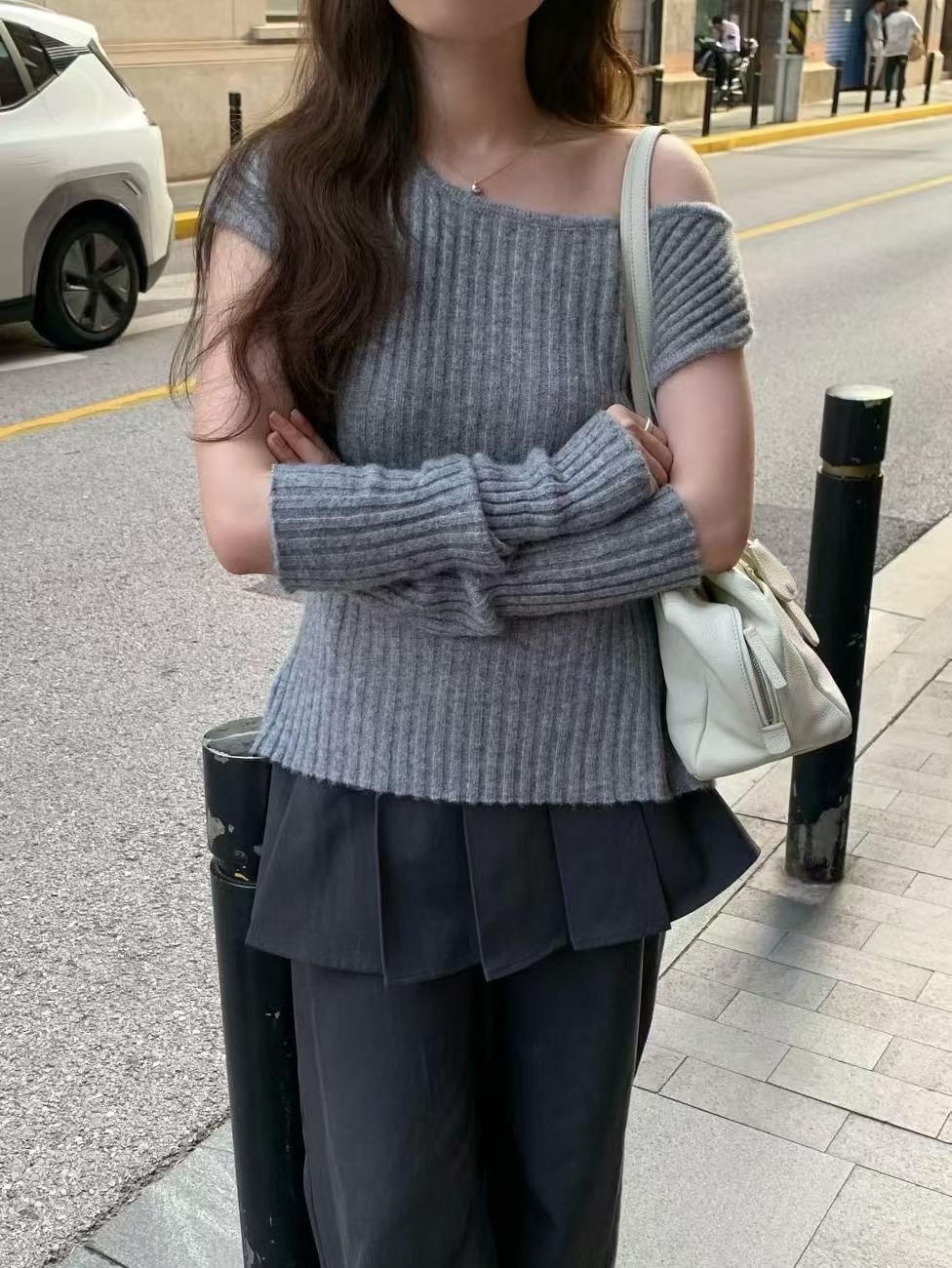 BLUSHER東大門代購女裝新款真品熱賣推薦時尚針織衫兩件套BLUSHER針織衫圖色3