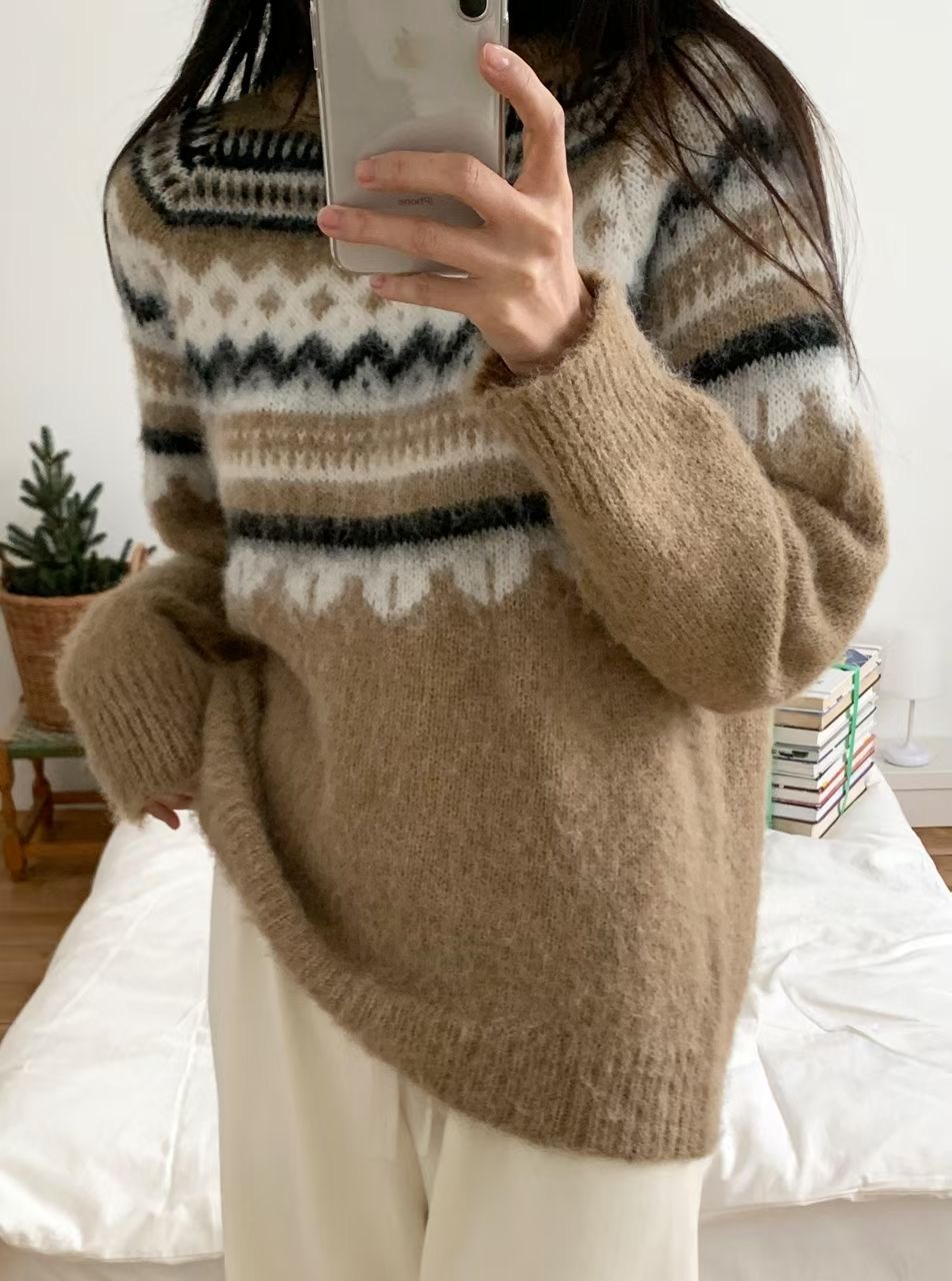 BLUSHER東大門直郵女士新品推薦時尚真品26春夏職業人氣毛衣BLUSHER毛衣圖色1